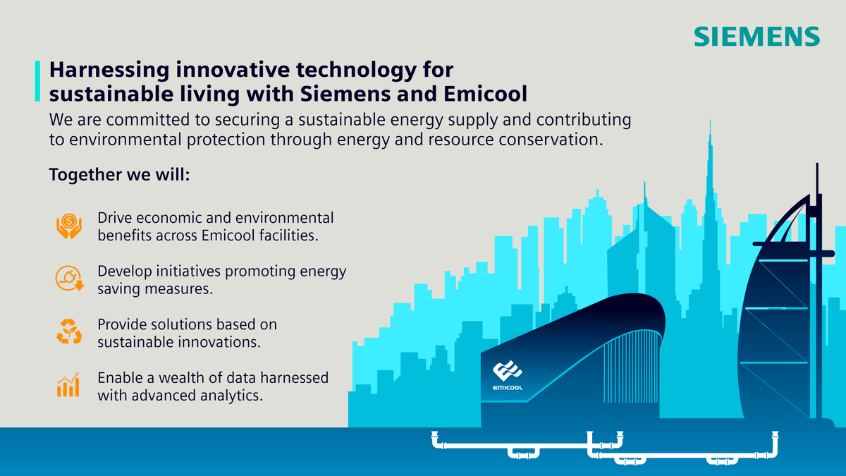 🤝 Without commitment, nothing happens! Together with our partner <a href="/EmicoolUAE/">Emicool</a>, we're dedicated to securing a🌱sustainable energy supply and contributing to environmental protection through energy and resource conservation: sie.ag/3sMahmD #efficiency #sustainability
