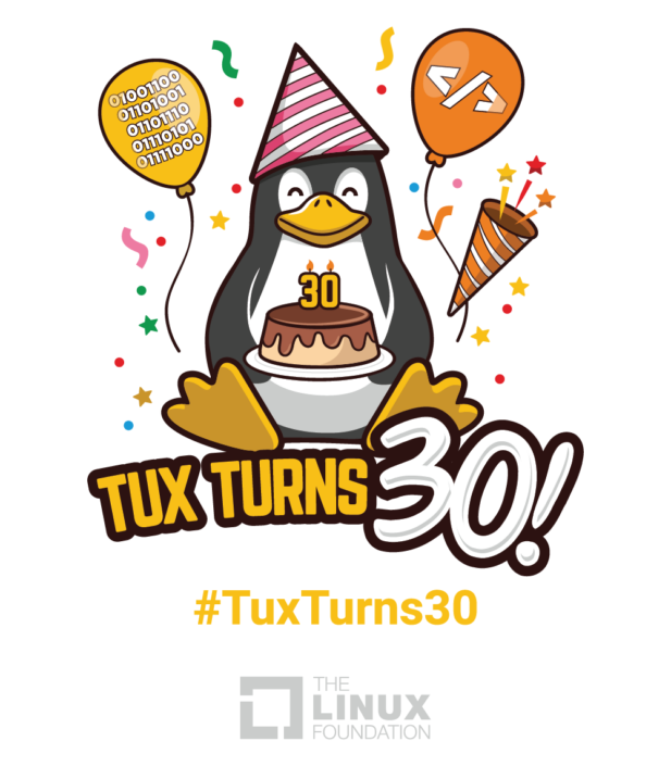 Happy birthday Tux! #TuxTurns30 #Linux #OpenSource