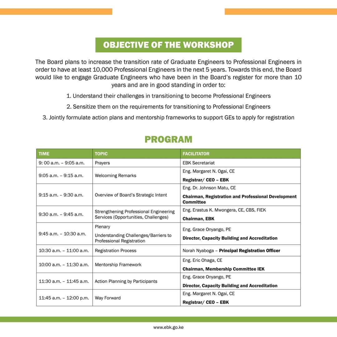 IEK Capital Branch (@iekbranch) on Twitter photo Membership Committee IEK in collaboration with EBK.
Let's all register.
<a href="/fatahabdi25/">Abdifatah jama</a> <a href="/TheIEK/">The Institution of Engineers of Kenya</a> <a href="/ieksouthrift/">IEK South Rift Branch</a> <a href="/WesternIek/">IEK Western Kenya Branch</a> <a href="/IekNorthEastern/">IEK North Eastern Branch</a> Membership Committee IEK in collaboration with EBK.
Let's all register.
<a href="/fatahabdi25/">Abdifatah jama</a> <a href="/TheIEK/">The Institution of Engineers of Kenya</a> <a href="/ieksouthrift/">IEK South Rift Branch</a> <a href="/WesternIek/">IEK Western Kenya Branch</a> <a href="/IekNorthEastern/">IEK North Eastern Branch</a>