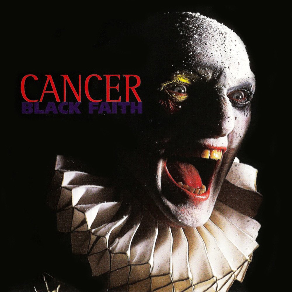 Aug 25th 1995 #Cancer released the album “Black Faith” #KillDate #WithoutCause #FaceToFace #HighestOrders #DeathMetal 

Did you know…
The band did a cover of the Deep Purple song “Space Truckin'' on this album.