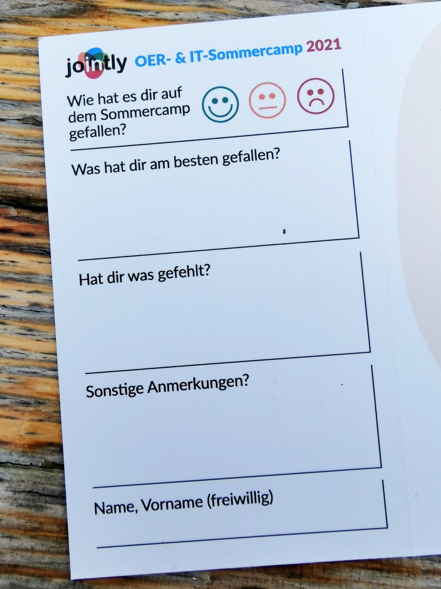 OER_JOINTLY's tweet photo. @OER_JOINTLY Sommercamp 2021,  Tag 3. Wir biegen so langsam auf die Zielgerade ein und sammeln schon mal Erinnerungen.

#Hack4OER #OERde #twitterlehrerzimmer #WLO https://t.co/qhv9f34jj4