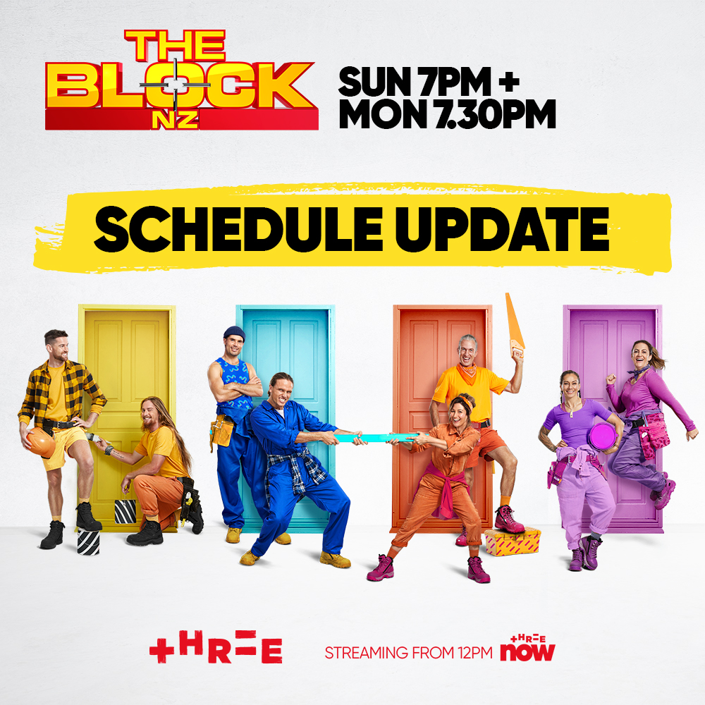 In response to COVID-19 Alert Level 4, production on The Block NZ has halted to ensure the safety of all involved. From August 29th, #TheBlockNZ will continue on Three on Sunday's at 7:00pm and Monday's at 7:30pm.