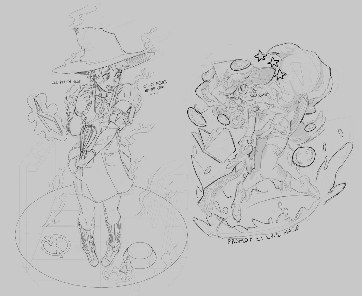 did a prompt (lv 1 mage) with @ZygAZoon 