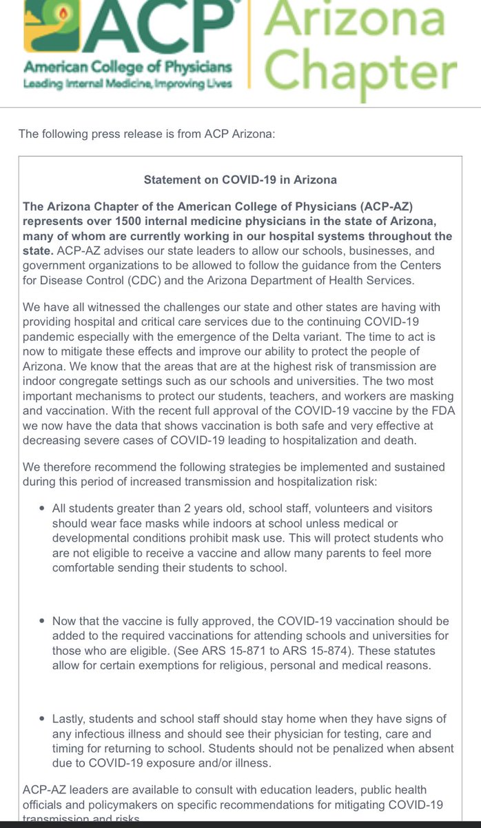 ArizonaACP's tweet photo. Our chapter members, governors council and our governor @docphx stand for #evidencebased practices to deal with this #pandemic in line with @ACPinternists . Big thanks to Dr Christina Bergen and Dr Allan Markus for their #advocacy #VaccinesSaveLives #maskuparizona https://t.co/PGEmSkR5D6