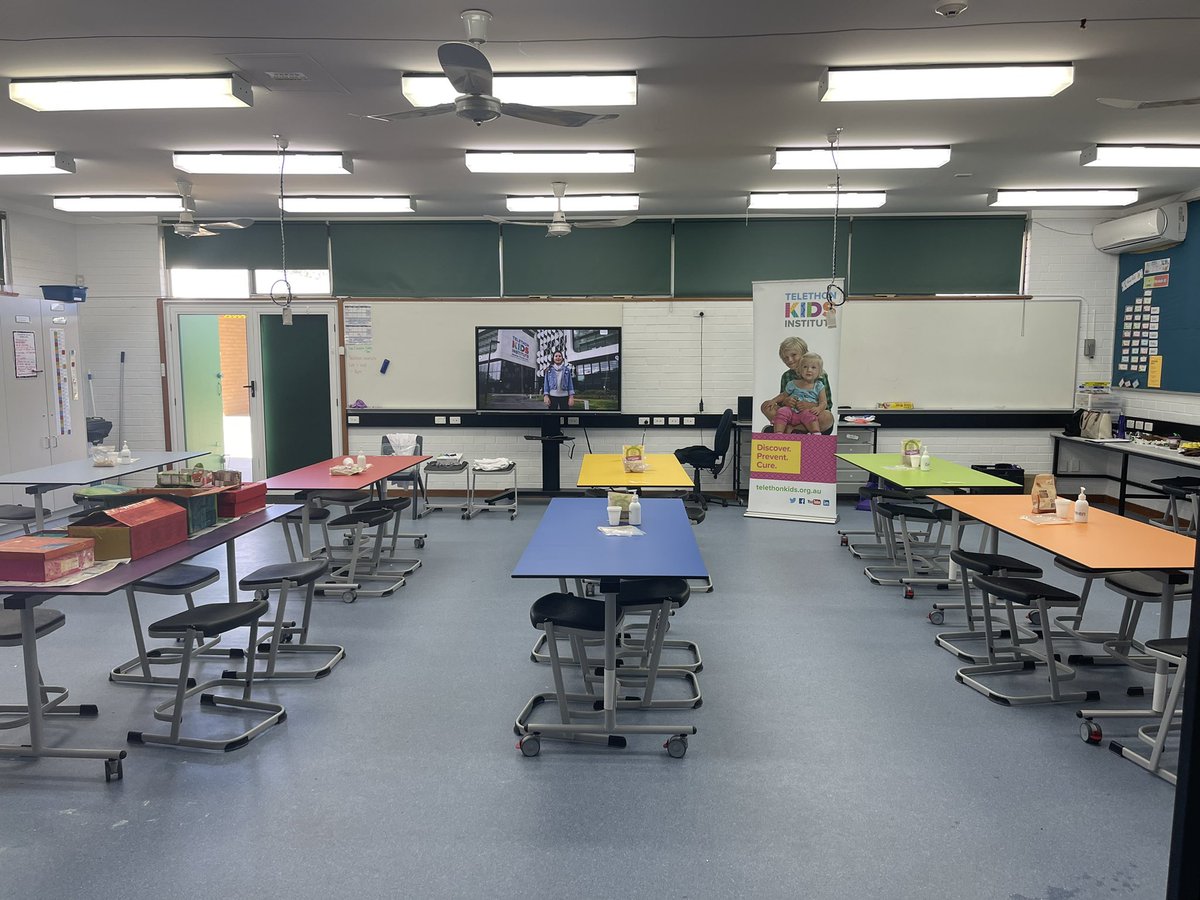 becwatk's tweet photo. Ready to teach the Year 5 and 6 classes about their lung cells and mucus! @telethonkids #DiscoveryCentre #MeetaResearcher #CommunityEngagement #nextgenerationscientists #PhD https://t.co/WpLYwEJZQE