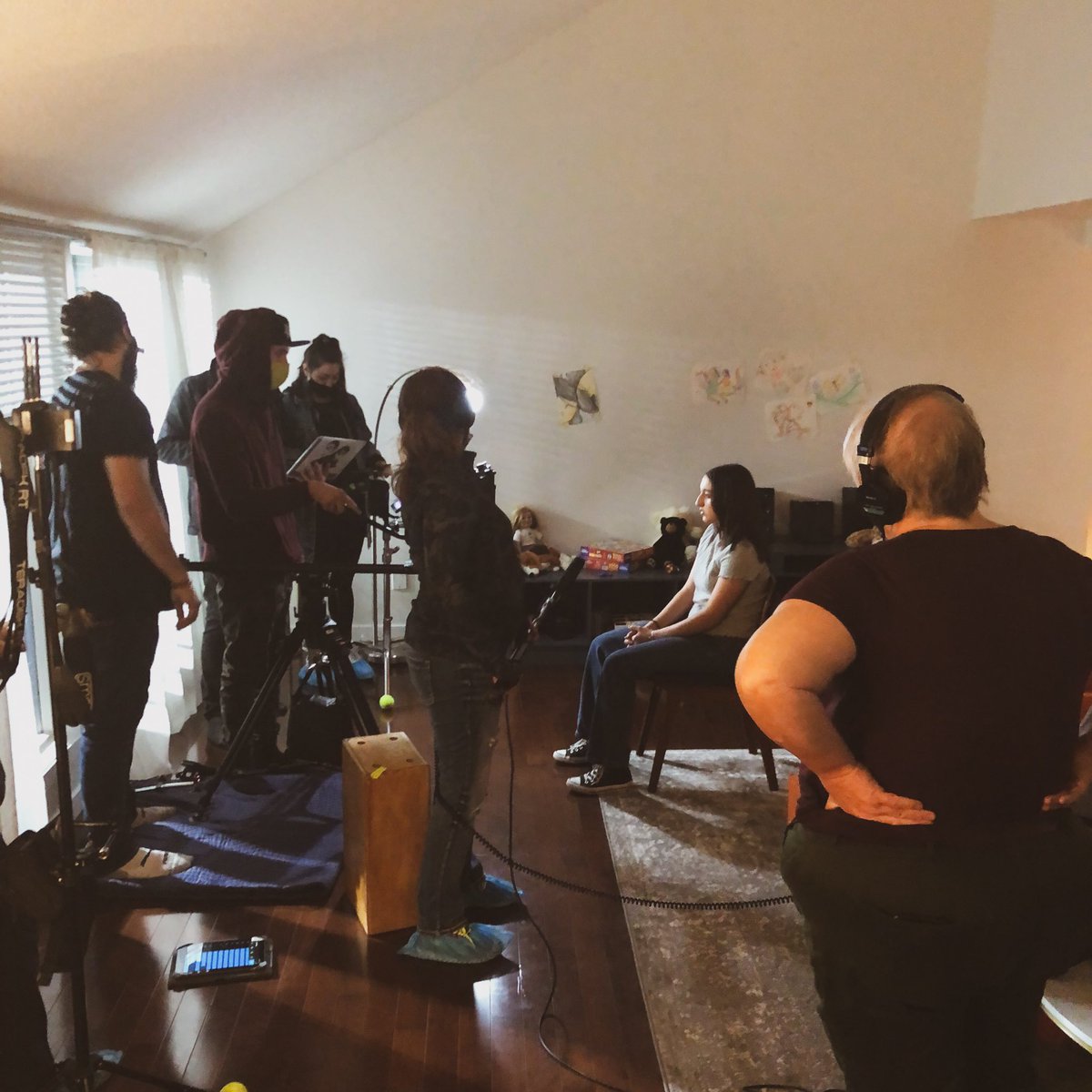 littleleah78's tweet photo. We wrapped on Monday morning shortly after 2am on #WithinTheGrip and I’ve got bags for days under my eyes … but gawd damn, that was a great experience! #Independentfilm #horrorshort #2ndAD #horror #horrorfam #bcfilm #mutantfam #NoSleepTilBrooklynCrew https://t.co/WdHBbA6vVb