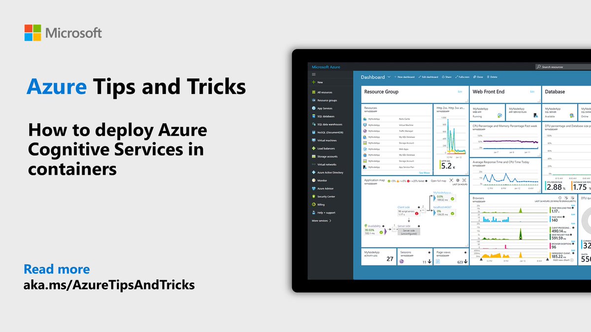 microsofttech's tweet image. Azure Cognitive Services provide a broad range of pre-configured #ArtificialIntelligence capabilities - but what if you need to bring those to your on-premises environment?
Learn how to deploy ACS in containers in this edition of #AzureTipsAndTricks: msft.it/6014nCeos