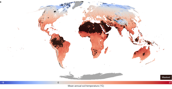 1/x PREPRINT alert! We @SoilTemp_proj made global maps of soil temperature (including bioclimatic variables!) at a 1-km² resolution: towards global climate data there where it matters for species and ecosystem functions. --> ecoevorxiv.org/pksqw A little🧵about our findings