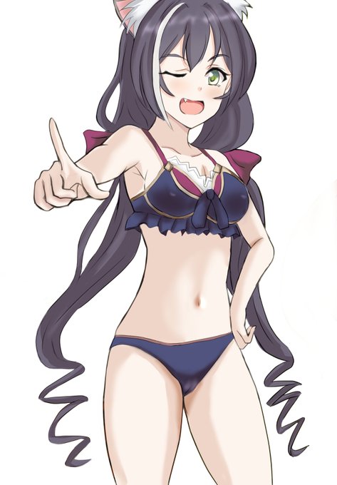 今回のバトル全然関係ないキャルちゃんですが水着頑張って描いたので背景なしも置いておきます!1点差!結果どうなるか読めない!
#プリコネR 