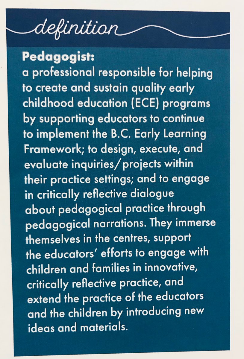 Are you an educator interested in working with a pedagogist? Or want to become a pedagogist yourself?

Join us Thurs, Aug 26, 2021, 6:30-8:00pm PT for a lively conversation/Q&amp;A to learn more!
westernuniversity.zoom.us/meeting/regist………

Open to all BC #ECE community. ProD Certificates provided