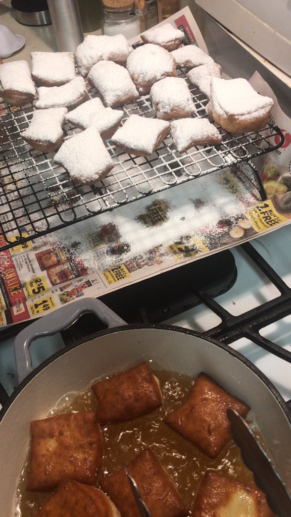 I really enjoy makin beignets from scratch dawg