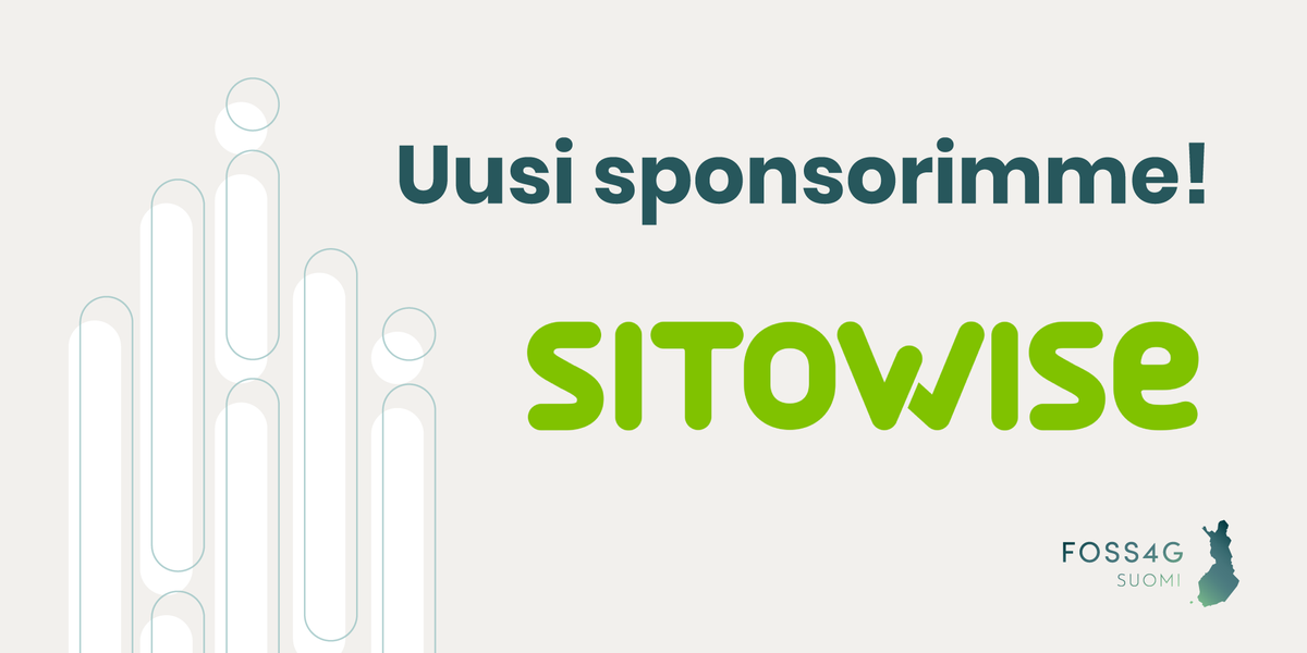 foss4gfi's tweet photo. Meillä on uusi sponsori - Sitowise @sitowisegroup! 🥳 Kiitos Sitowise! 🤗 https://t.co/GJfWXd6lKT https://t.co/WNDpaH9MB2