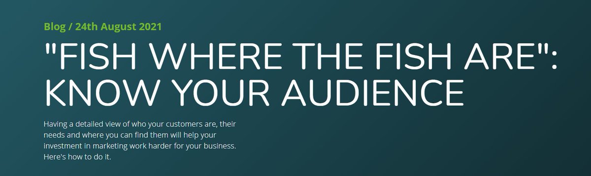 GrowthBoxUK's tweet photo. "Fish where the fish are" a past CEO of mine used to say. In other words, target your marketing to where your customers are likely to be. Do you know your target audience and how do you use this to help you find and keep customers? Read our new blog here: https://t.co/V3dClFXlJL https://t.co/sg66YjRguQ
