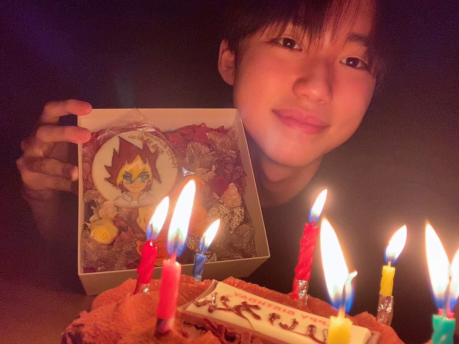 石橋 陽彩 改めて 石橋陽彩 17歳になりました たくさんのメッセージ本当にありがとうございます 遊戯王チームの皆さんからもお祝いしていただき 遊我くんのクッキーを頂きました 可愛い 17歳の石橋陽彩もよろしくお願いします