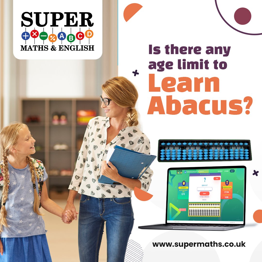 Byitc_Supermath's tweet image. If your child fits in the age bracket of 4 years to 14 years, it&apos;s best time to give your child the power of Abacus Maths.
 
Enrol your child in Britain’s No 1 Online Abacus Maths Classes and see your kids grow.
 
Please visit supermaths.co.uk 
#abacusmaths
#abacuslearn