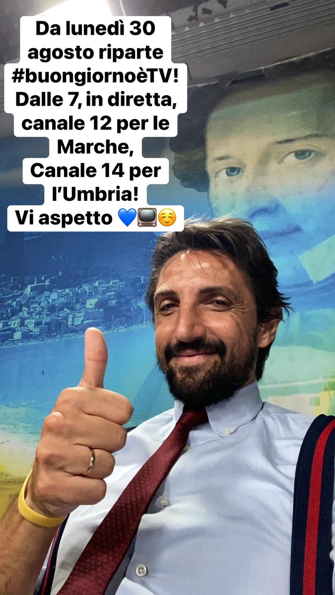 #buongiornoèTV #ripartiAMO #30agosto ore 7
Amiche e amici ☺️ Stanchi di dormire fino a tardi, riposare sotto l’ombrellone, sorseggiare da mattino a sera thè freddo con ghiacciolini e cappellino? 
Da lunedì vi sveglio io 🤦🏼‍♂️😂 riparte #BuongiornoèTV, sei in onda anche tu 💙⭐️