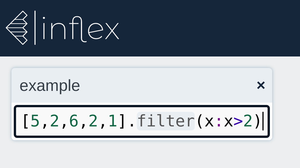 InflexHQ's tweet photo. Chain transformations one at a time with convenient x.this().that().other() syntax! https://t.co/2ePzw78qyD