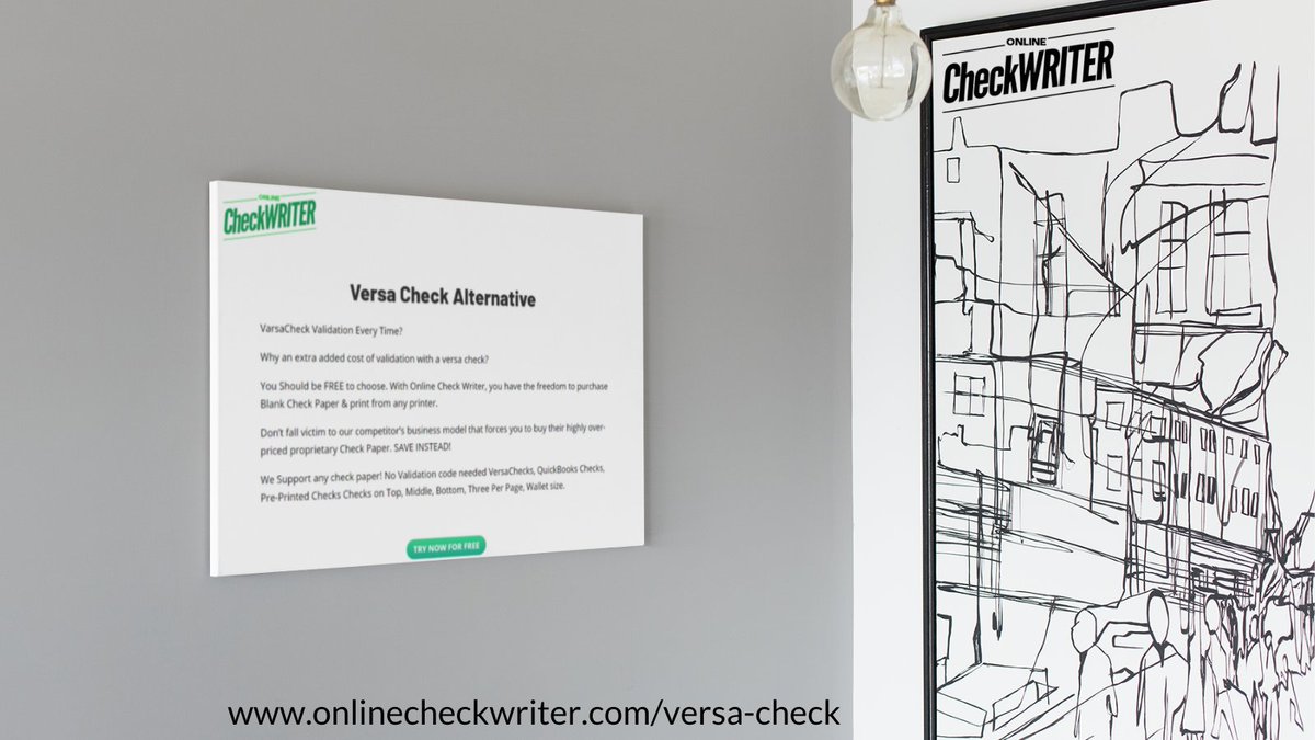 webcheckwriter's tweet photo. https://t.co/J9nBnT90qz

It is more economical to print checks using OnlineCheckWriter than Versa Checks. We allow you to print checks using your regular printer. On top of the check printing service, we provide many accounting tools.

#VersaCheck #VersaAlternative #VersaPrinters https://t.co/Zg3o8V6QtZ