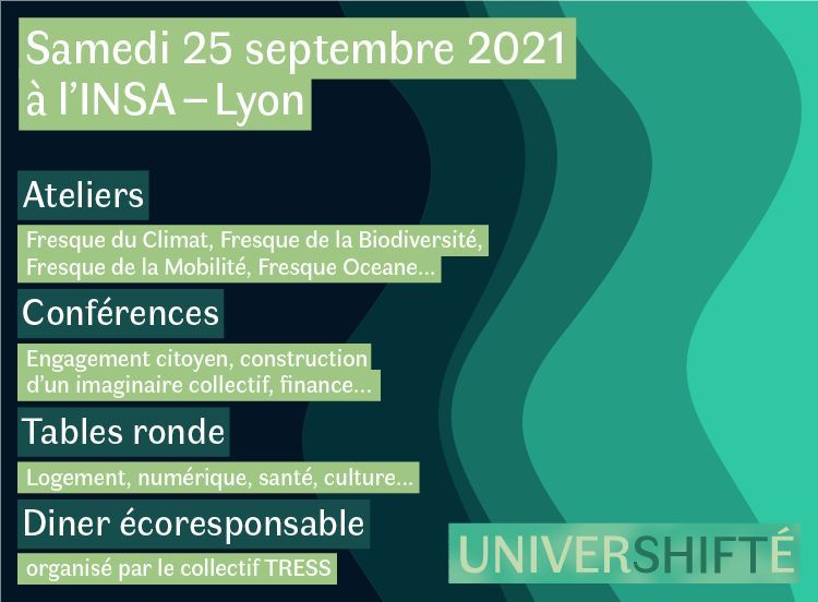 theShiftPR0JECT's tweet photo. 📌Du 24 au 26 septembre, le Shift et ses bénévoles @Les_shifters vous donnent rendez-vous sur le campus de l’@insadelyon pour découvrir les démarches qui peuvent faciliter la transition énergétique.
Infos &amp; réservations 👉 https://t.co/VamE6wttHG https://t.co/TS6CX7HrRP