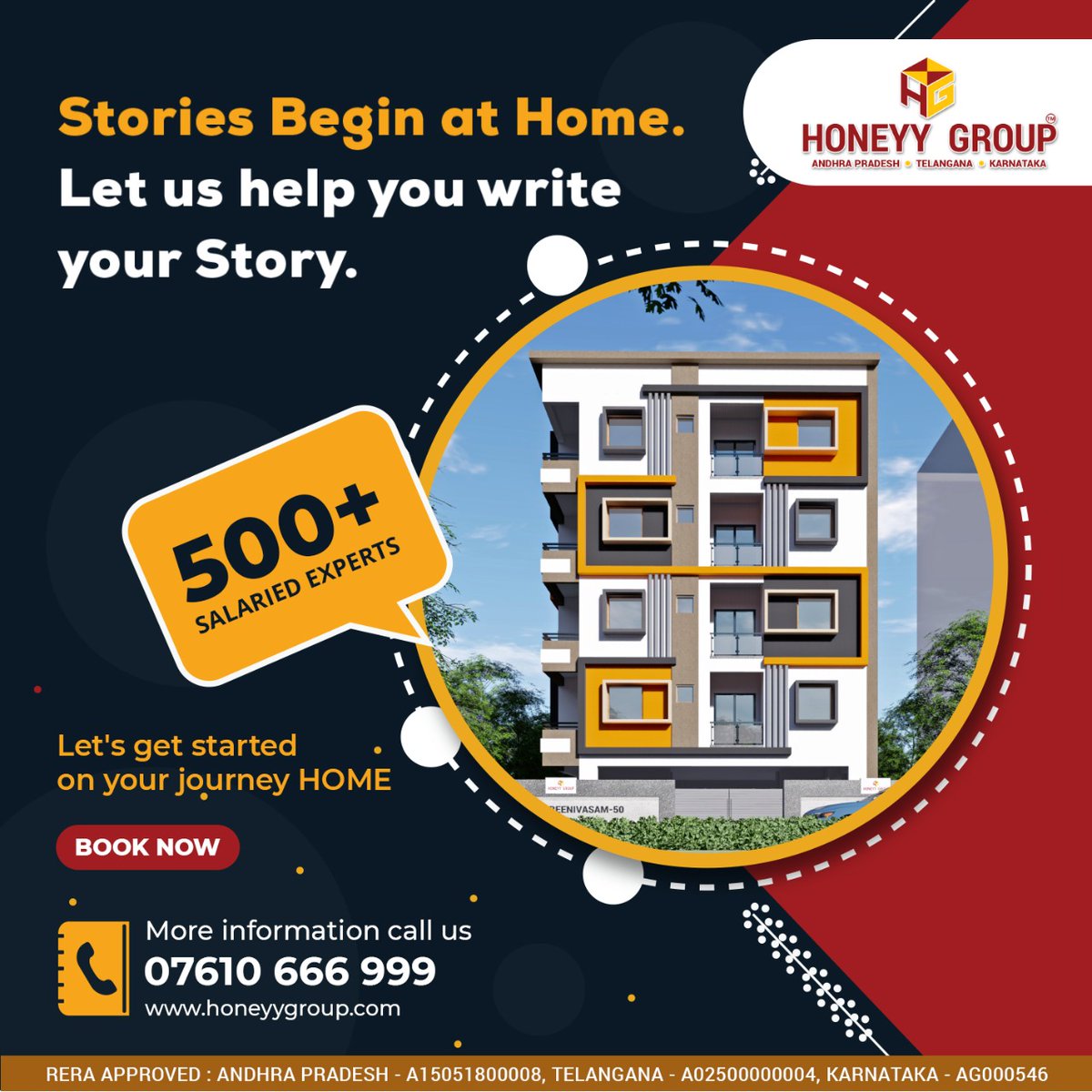 HoneyyGroup's tweet photo. A home is where all your stories begin. Let us unlock the new chapters of your life together. Let us start the journey towards your dream home.
Give us a call for more details.
#Stories, #Storiesbeginathome, #HomeJourney, #HomeBuying, #LuxuryHomes, #PropertyBuying, https://t.co/bTskBD9DmA