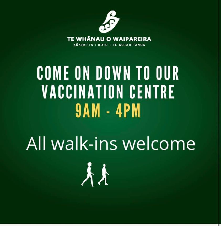 NUMA_NZ's tweet photo. #NAUMAI Walk-ins are welcome. Our member @WaipareiraTrust is vaccinating in West Auckland. More information here: https://t.co/o1fjuMISUM #Vax2TheMax https://t.co/COERmOzsmm