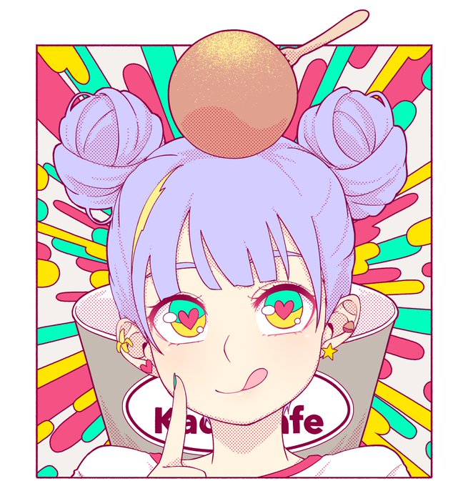 スイーツ女子のtwitterイラスト検索結果