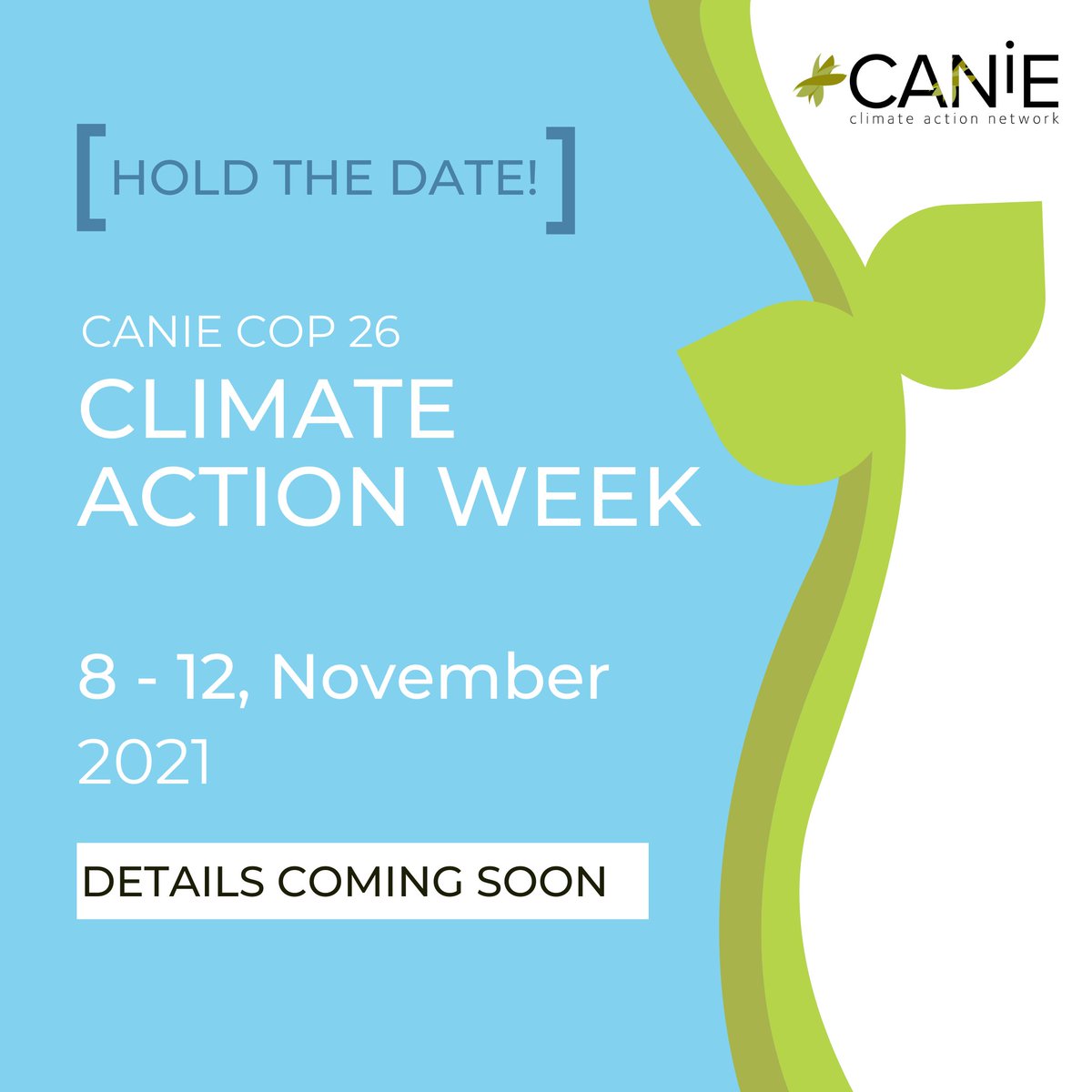 As the nations of the world converge on Glasgow for the COP 26 climate talks, CANIE will be running a series of events designed to spur ambitious action by our sector. 

Hold the dates (8-12 November) and watch this space for details.

#ClimateAction #intled