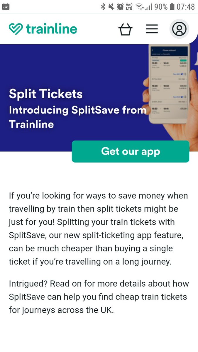 timindemand's tweet photo. Why is @trainline #splitsave even a thing? @LNER @AvantiWestCoast How could it possibly make sense to charge more to by 1 ticket between two stations instead of 2 tickets covering separate parts of the same journey? I think this is called a scam! @Meg_HillierMP @CitizensAdvice https://t.co/SPTRdoFRiu