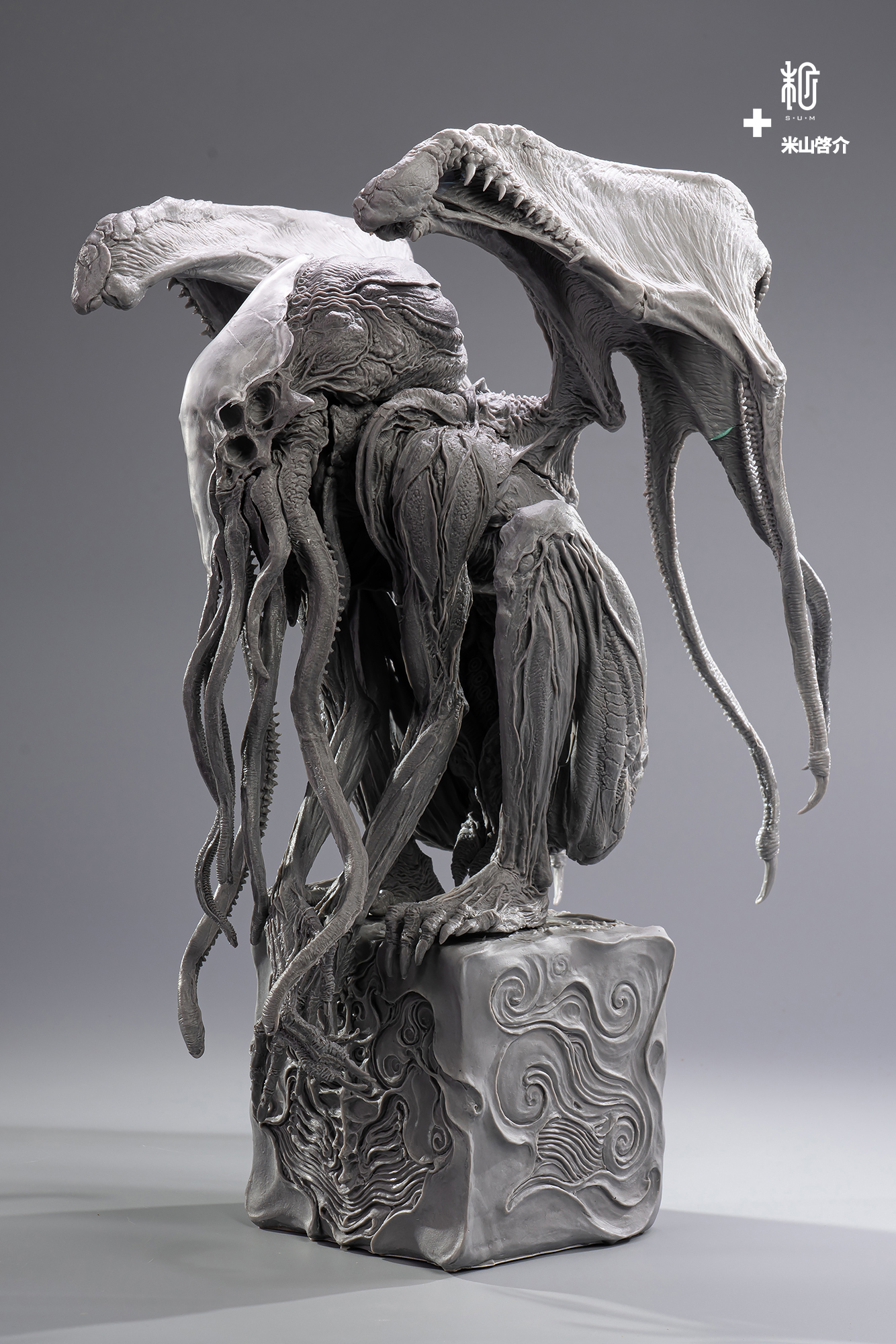 米山啓介 クトゥルフ座像・邪神像 ブロンズ像 赤ver. クトゥルフ座像・邪神像 ブロンズ像 赤ver.｜ 米山啓介 | sumart