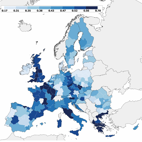 The #geography of #EU discontent as measured by <a href="/jorge_lanchas/">Jorge Díaz Lanchas</a>, <a href="/AleSojka/">Aleksandra (moved to alesojka.bsky.social)</a> &amp; <a href="/finanzas_fdi/">filippo di pietro</a> in this exciting <a href="/CamJRES/">CamJRES</a> article.
#Discontent driven by unfavourable individual economic conditions and negative expectations in declining regions.
Just out!
doi.org/10.1093/cjres/…