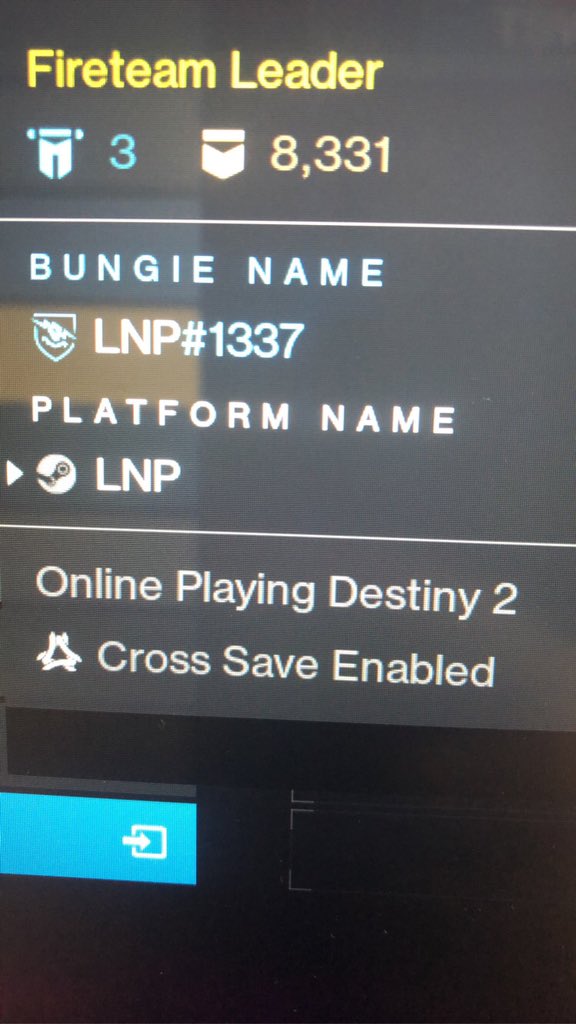 I_LNP_I's tweet photo. @Bungie Too right I am 😎 https://t.co/M83IOtlnAU