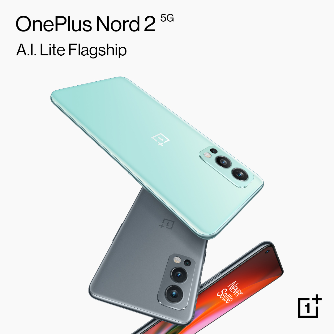 OnePlusTH's tweet image. OnePlus Nord 2 5G เต็มประสิทธิภาพจากเทคโนโลยี A.I.
✔️ชิปเซ็ต MediaTek Dimensity 1200-AI
✔️A.I. Enhance gameplay เล่นเกมเร็วแรง
✔️A.I. Opitimized Display จอแสดงผลสวย คมชัด
กล้องหลัก 50 MP + OIS | Warp Charge 65 | แบตเตอรี่ 4,500 mAh | จอ 90 Hz
#OnePlusNord2_5G #AILiteFlagship