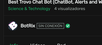 BotRix (@botrixlive) on Twitter photo It has been a long journey here, a few days after serving one year on your preferred platform, we are proud to inform you that BotRix is now verified.
This would not have been possible without you, and all the people who support the project, especially thanks to
<a href="/gamesarg/">Nahuel - ArtAnimeYT</a> It has been a long journey here, a few days after serving one year on your preferred platform, we are proud to inform you that BotRix is now verified.
This would not have been possible without you, and all the people who support the project, especially thanks to
<a href="/gamesarg/">Nahuel - ArtAnimeYT</a>