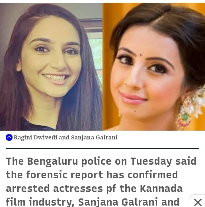zehersingh's tweet image. No Politics In SSR Case

#BREAKING

#ForensicReport Confirms Ragini Dwivedi,Sanjana Galrani Abused Drugs.The bengluru police tuesday said forsenic report confirm arrested actress pf the kannada 

Next #fsl report in drugs #reha, sara, deepika 

@GoDIsGreaT346 
@SardaSsrian