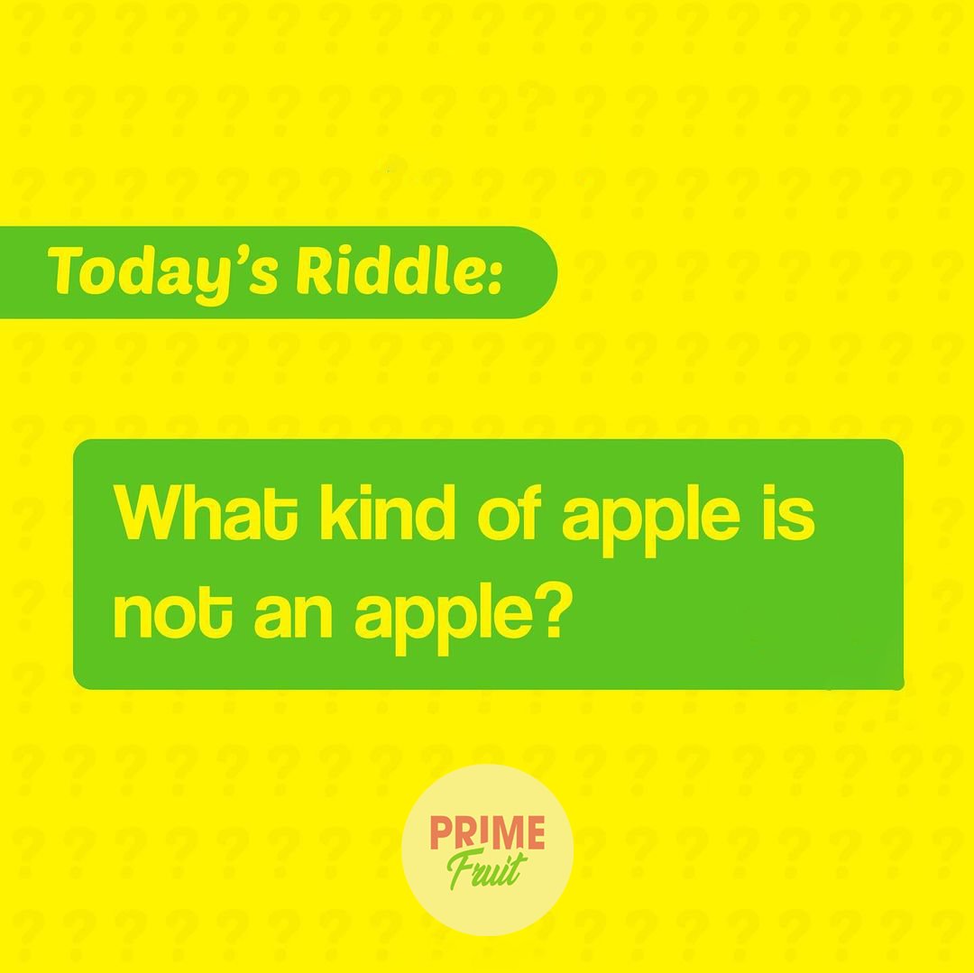 Hello, it's Wednesday! 🤩Time to start the day and warm up your brain cells! Can you guess this riddle? Drop your answer on the comment section below👇
.
.
.
.
.
.
#dxblife #UAE
#mydubailife #dxblife🇦🇪 #DubaiLife #dxb 
#DubaiFood #DubaiFoodie #MyDubai 
#FruitDeliveryDubai