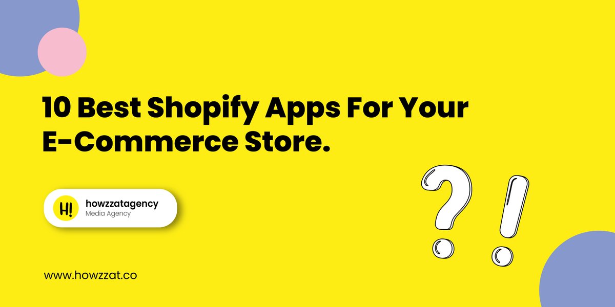 10 Best Shopify Apps for Your Store in 2021.

Learn more about it : bit.ly/3sKK1J3
Visit our website: howzzat.co

#digitalmarketing #marketing #socialmedia #business #branding #onlinemarketing #digitaladvertising #design #graphicdesign #content #art #fashion