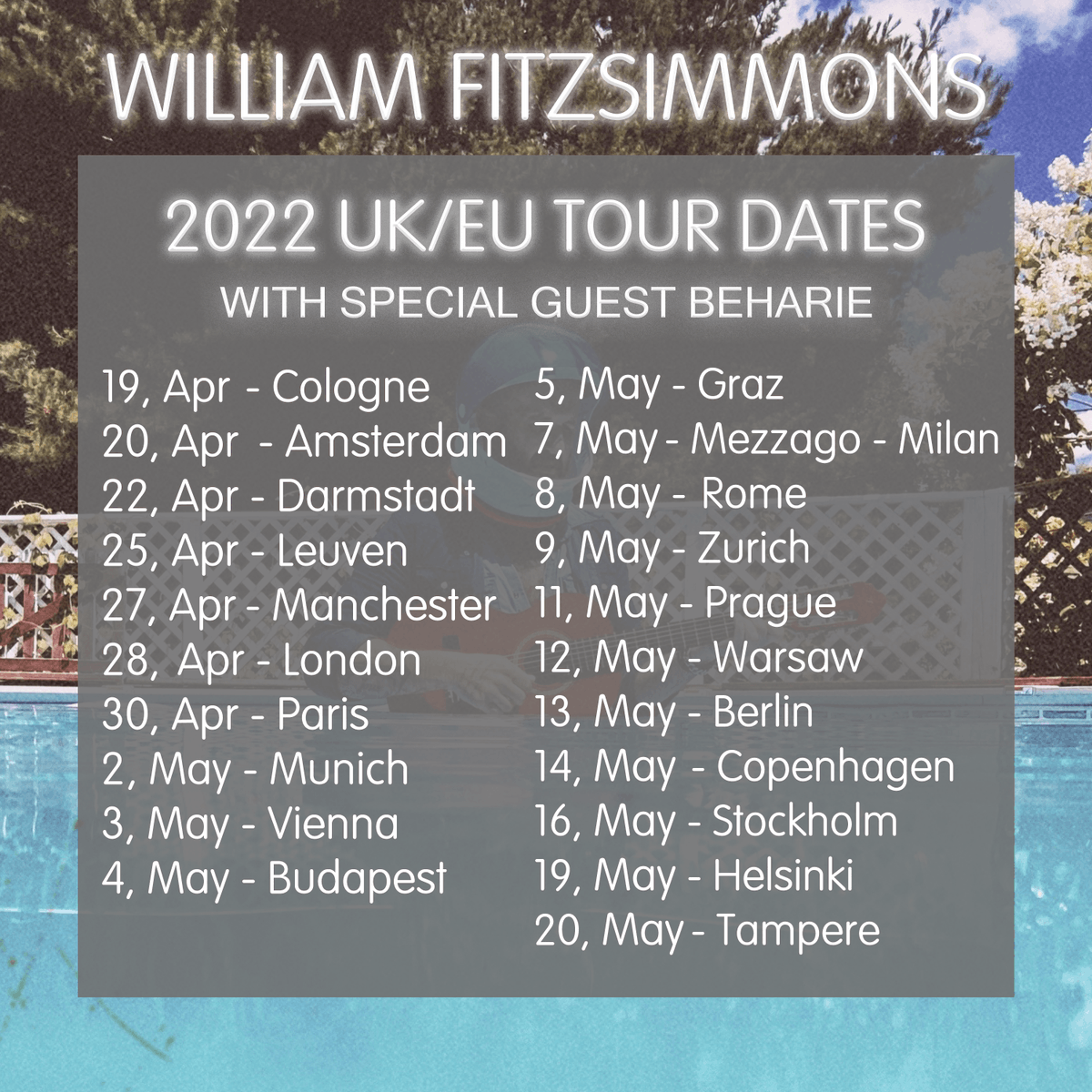 _Beharie_'s tweet photo. I AM GOING ON MY FIRST EUROPEAN TOUR!!!

Thank you @wfitzsimmons for having me as your special guest on your European tour next year 🤩 can't wait!

Tickets: https://t.co/yP6p1ziISY https://t.co/beADN5rZRy