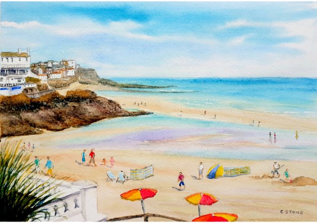 Porthminster Beach, St. Ives (before the crowds arrived)
#watercolour #watercolourpainting #cornwall #cornwallart #painting #stives #newonfolksy #folksy
folksy.com/items/7558873-…