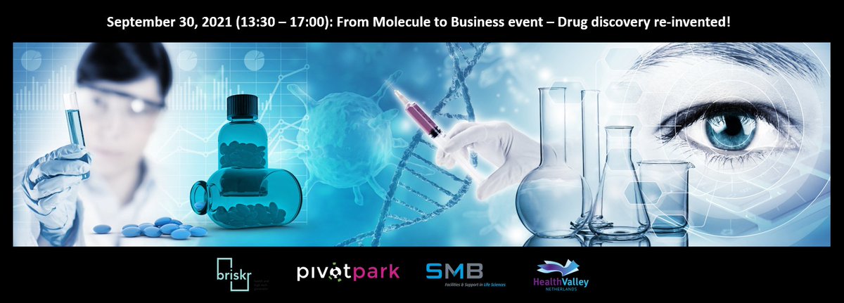 30 September: From Molecule to business, Drug discovery re-invented! Artificial Intelligence, RNA techniques, Nano technologies and CRISPR Cas. Concepts for a healthy life, #ThinkEastNetherlands
<a href="/Briskr_/">Briskr</a> <a href="/HealthValley/">HealthValley</a> @Oostnlnl

thinkeast.nl/event/from-mol…