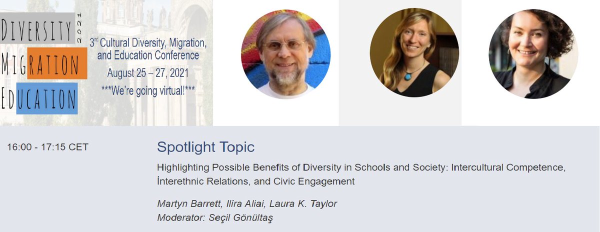 secilgnlts's tweet photo. Join us at 4:00 CET for the #CDME2021 Spotlight talk 🙂 with Martyn Barrett @lauraktaylorpHD &amp; Ilira Aliai https://t.co/a01mttzHly