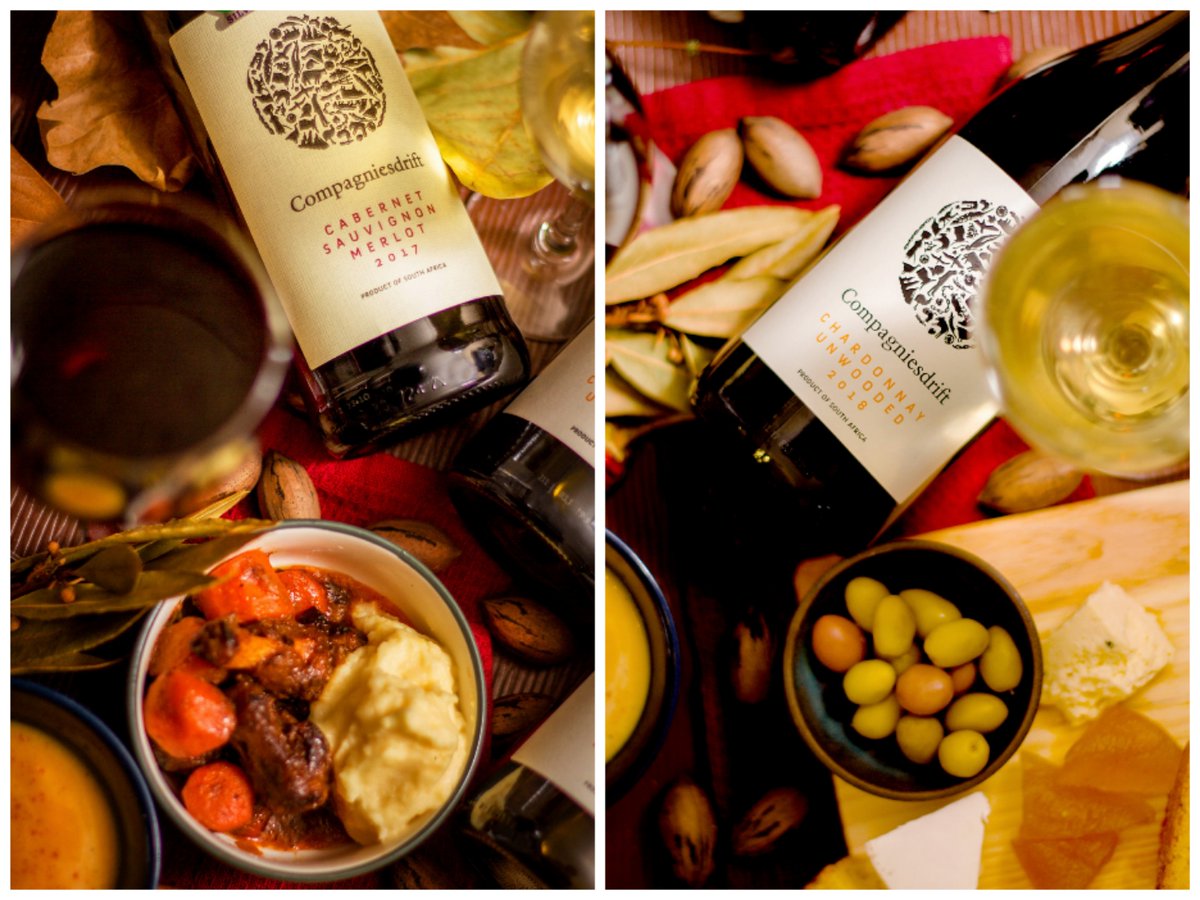 Create your own #winterwarmer experience with #Compagniesdrift as your #companion

Pair our wines with your #favouritefood for a wonderful #culinaryexperience

Available #online compagniesdrift.com/shop or selected retailers &amp; liquor stores
 
#keepwarm #staysafe #drinkresponsibly