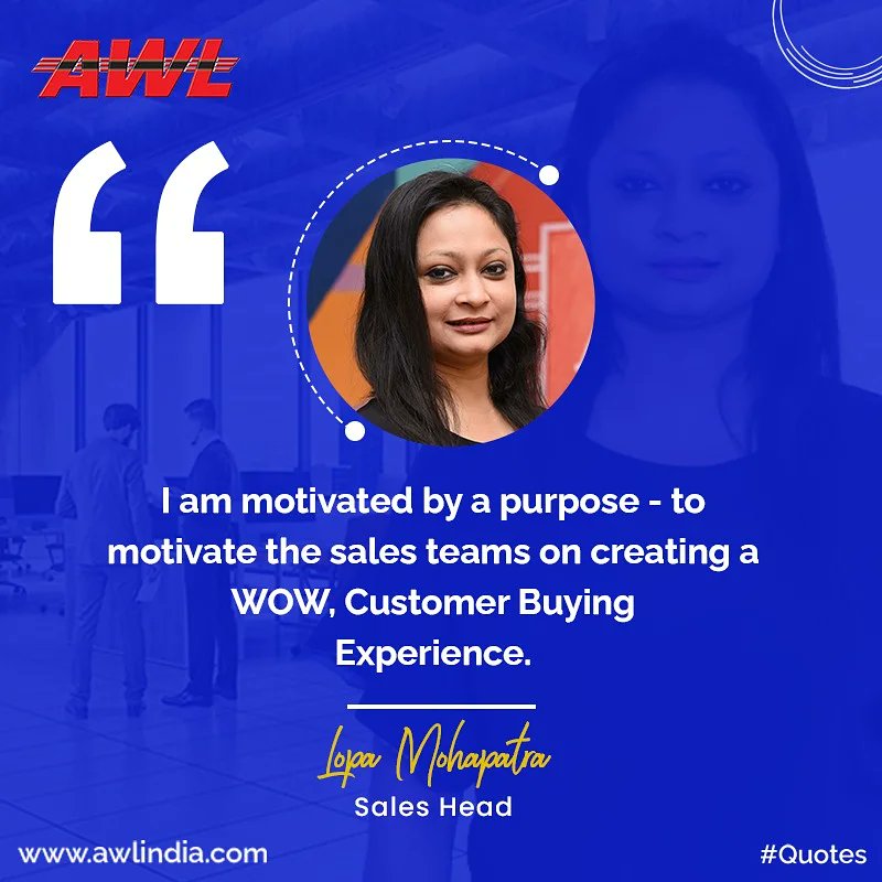 awlindia's tweet image. I&apos;m self-motivated to give the helping hand whenever required in whichever way possible. Because I believe in one thing that is while handling yourself, use your head

And while handling others, use your heart.
#awlindia #logisticindustry #logisticsector #logisticsupport