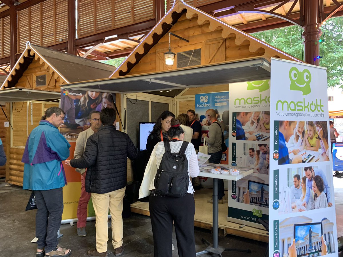#Ludovia18 c’est reparti !
👋🏼 Retrouvez-nous sur notre stand <a href="/Maskott_Europe/">Maskott</a> et à travers différents ateliers ExplorCamps avec des intervenants de choix 🤗🐸
<a href="/gmelliet/">Guillaume Melliet</a> <a href="/a_happy_teacher/">Nicolas Gaube - Un prof heureux</a> <a href="/Fabmarrou/">Fabrice Marrou</a> <a href="/BelinEducation/">BelinEducation</a> @Microsoft_EDUFR