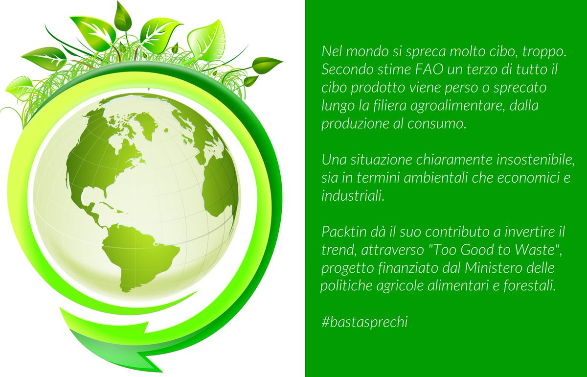 Oggi, #25agosto, scoprite la startup dell'economia circolare #Packtin e il suo progetto "Too Good to Waste", finanziato dal Ministero delle Politiche Agricole Alimentari e Forestali🍃 packtin.com #bastasprechi