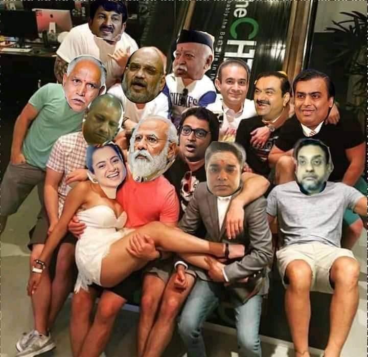manosam74's tweet image. Modis sales and marketing team #IndiaOnSale #ModiWillDestroyAPMC #ModiMadeDisaster #ModiSellingIndia