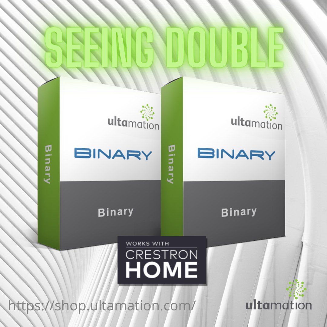 Ultamation's tweet image. 👀 We now offer a version for the Binary B-660 model meaning there are *two* Binary #CrestronHome drivers to choose from 🙌. buff.ly/3myzr70
@Snap_One_ @crestron
#crestroncontrol #crestronprogrammer #legacyprojects
