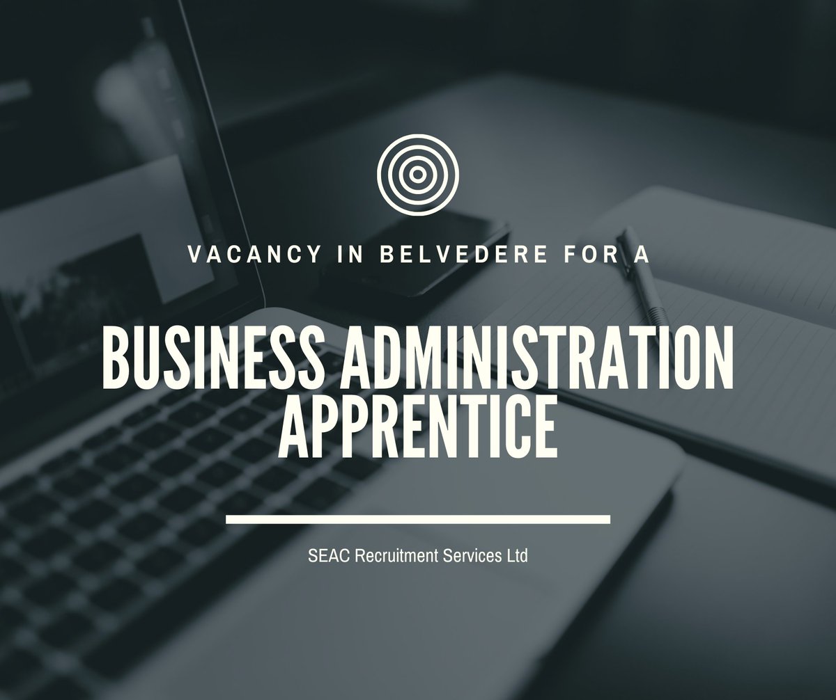 SEAC_UK's tweet photo. Apprenticeship Vacancy: Business Administration Apprentice 

Location: Belvedere

More information and apply now: https://t.co/imgSXxouwA

#apprenticeships #hiring #Jobs #applynow https://t.co/UfuuJLl7XF