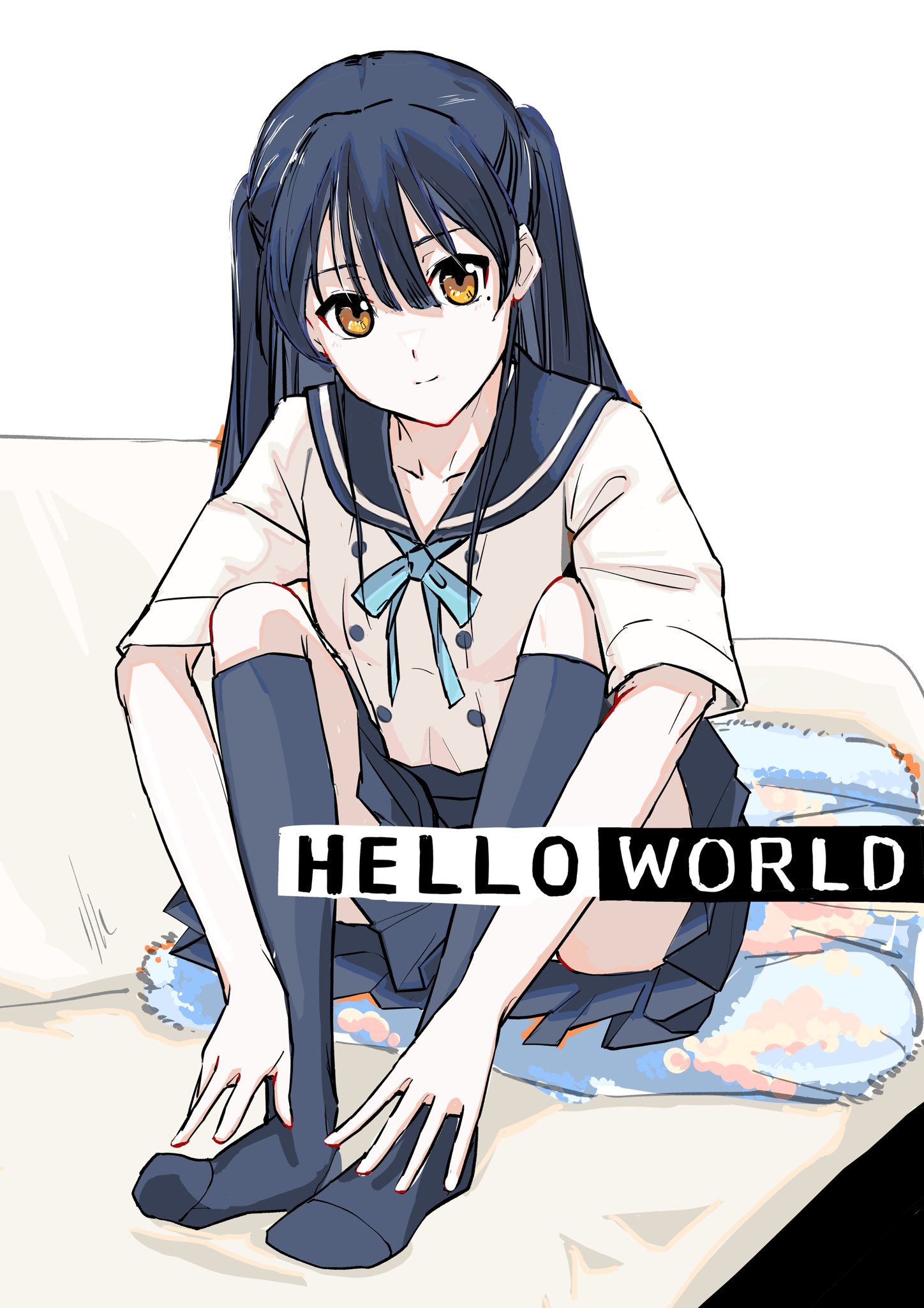映画HELLO WORLD 一行瑠璃 1/8 スケールフィギュア