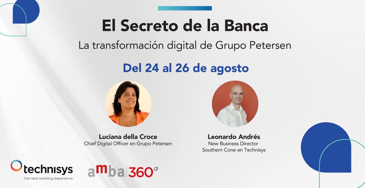¿Quieres saber cómo Grupo Petersen transformó digitalmente y escaló sus cuatro bancos al mismo tiempo?

🎬¡Mira la entrevista “El Secreto de la Banca” hasta el 26 de agosto en la sección on-demand de <a href="/eAMBA/">AMBA</a> !

Ingresa aquí hubs.ly/H0VXwws0 
#AMBA360