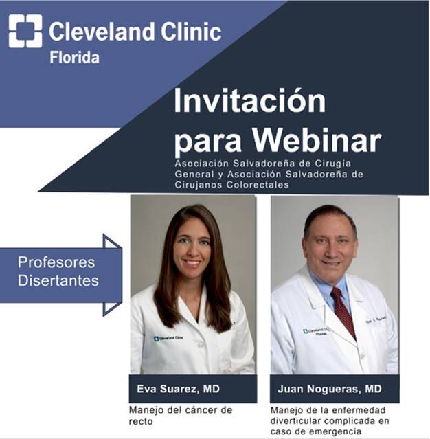 Eva Suarez (@esuarez_md) on Twitter photo Looking forward to discussing preoperative management of rectal cancer and sharing our CCF experience with the colorectal association of El Salvador.
With <a href="/JNoguerasMD/">Juan J Nogueras MD</a> <a href="/CleveClinicFL/">Cleveland Clinic Florida</a> <a href="/Cancer_CCFla/">Maroone Cancer at Cleveland Clinic Florida</a> #ColorectalCancer #colorectalsurgery Looking forward to discussing preoperative management of rectal cancer and sharing our CCF experience with the colorectal association of El Salvador.
With <a href="/JNoguerasMD/">Juan J Nogueras MD</a> <a href="/CleveClinicFL/">Cleveland Clinic Florida</a> <a href="/Cancer_CCFla/">Maroone Cancer at Cleveland Clinic Florida</a> #ColorectalCancer #colorectalsurgery